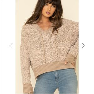 POL Popcorn Hoodie Sweater Oversized Oatmeal M